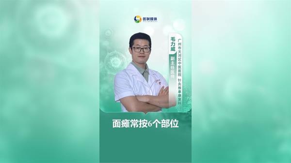 面癱常按6個部位