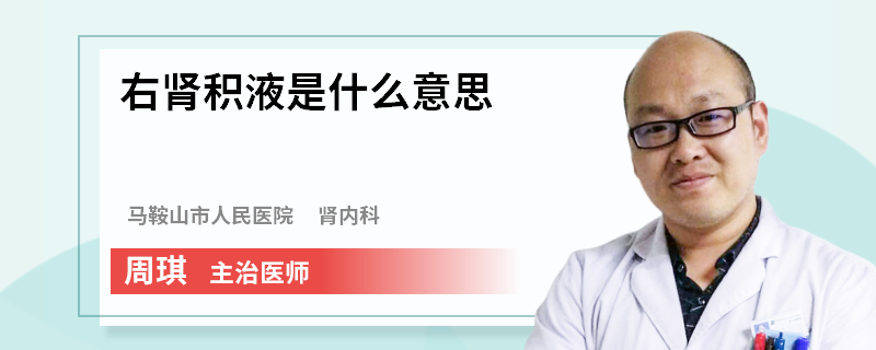 右腎積液是什么意思