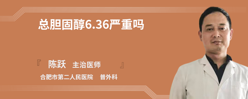 總膽固醇6.36嚴(yán)重嗎
