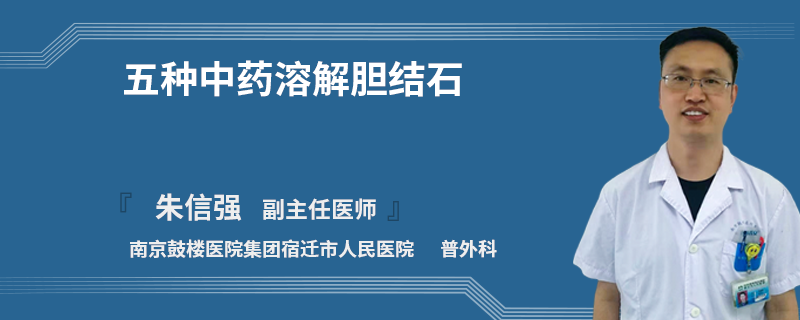 五种中药溶解胆结石