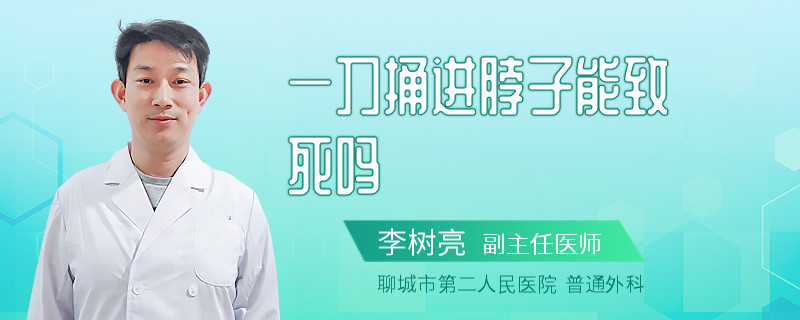 一刀捅进脖子能致死吗