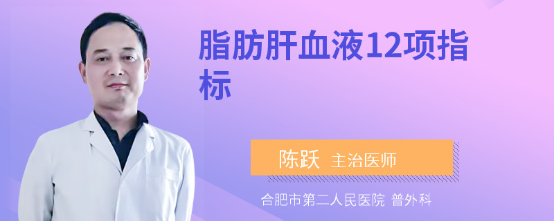 脂肪肝血液12项指标