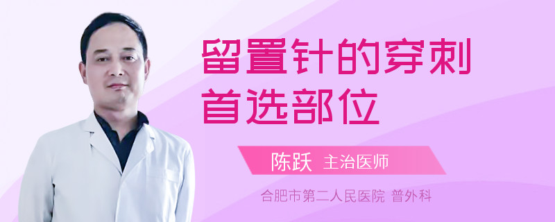 留置针的穿刺首选部位