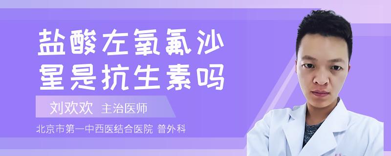 盐酸左氧氟沙星是抗生素吗