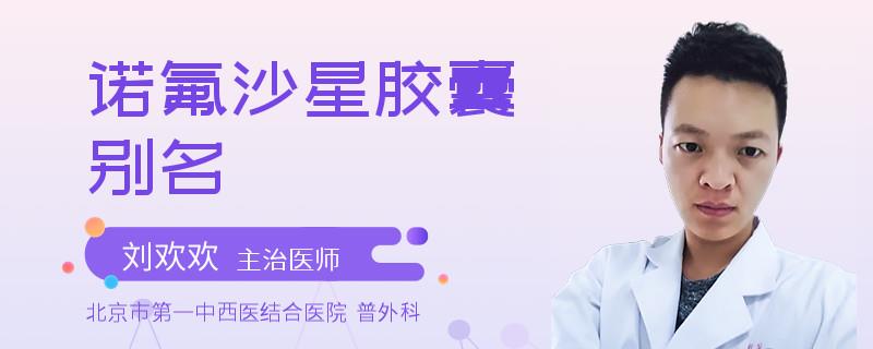 诺氟沙星胶囊别名