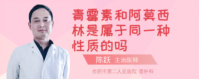 青霉素和阿莫西林是属于同一种性质的吗 
