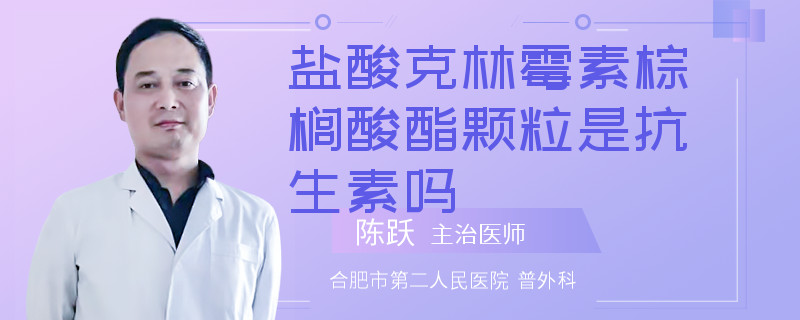 盐酸克林霉素棕榈酸酯颗粒是抗生素吗
