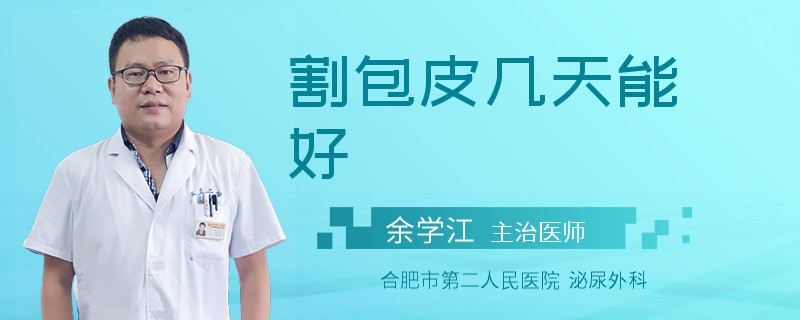割包皮幾天能好