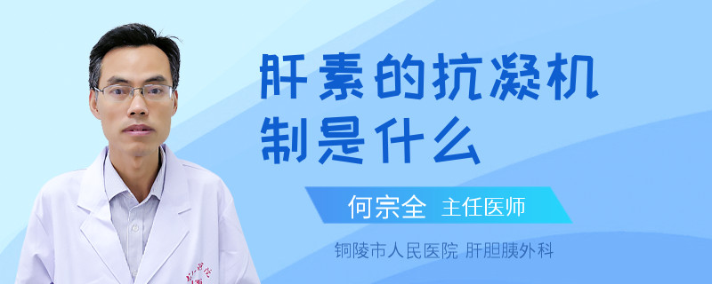 肝素的抗凝机制是什么