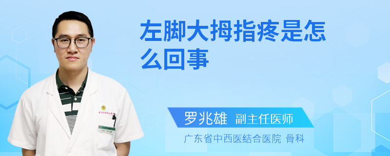 左脚大拇指疼是怎么回事