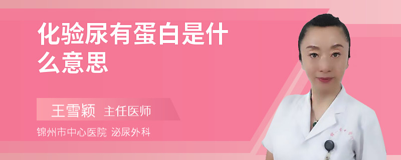 化验尿有蛋白是什么意思