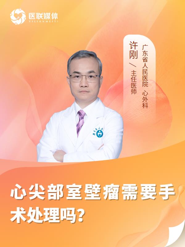 心尖部室壁瘤需要手术处理吗？